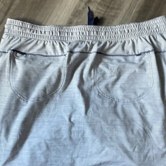 Duluth Trading 2X skirt skort womens plus walking casual blue white stripe green - Picture 12 of 13